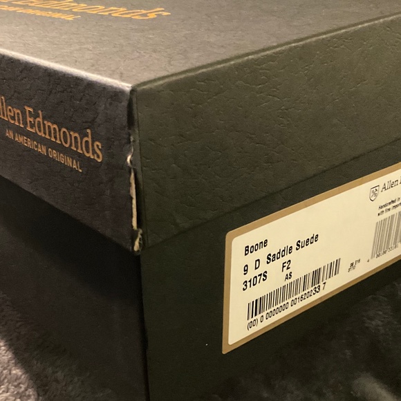 Allen Edmonds Men’s Boon Saddle Suede Plain Toe Men’s Shoe in  9D - Picture 11 of 11